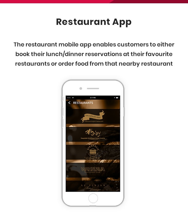 restaurant mobile apps development